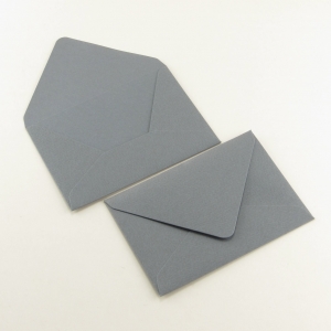 Конверт для денег бумажный на свадьбу плотный "Серый" (11*16 см)